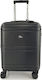 Rain Cabin Travel Suitcase Hard Black with 4 Wh...