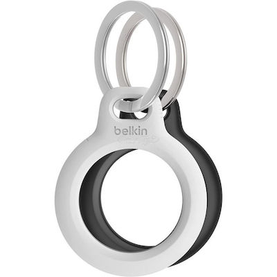 Belkin Key Ring Silicone Keychain Case for AirTag Black / White