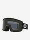 Target Line M Snow Μάσκα Σκι & Snowboard Ενηλίκων Μαύρη με Φακό Φιμέ Μαύρο