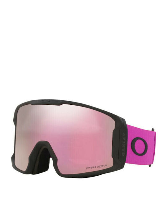 Oakley Line Miner Ски & Сноуборд Маска Детска Розов с Леща в Цвят Розов