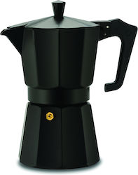 Pezzetti 1362 Stovetop Espresso Pot 6Cups Negru