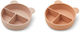 Liewood Baby Food Plate Merrick made of Silicone Pink 2pcs