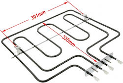 Zanussi Άνω Ανταλλακτική Αντίσταση Φούρνου 3570037014 Zanussi Άνω Ανταλλακτική Αντίσταση Φούρνου 3570037014