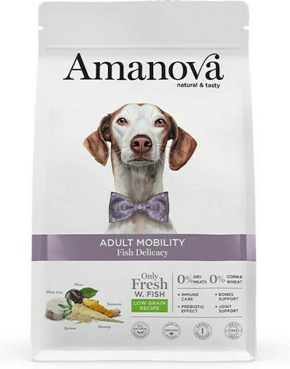 Amanova Adult Mobility 10kg Dry Food Grain-Free & Gluten-Free for Adult Dogs with Fish