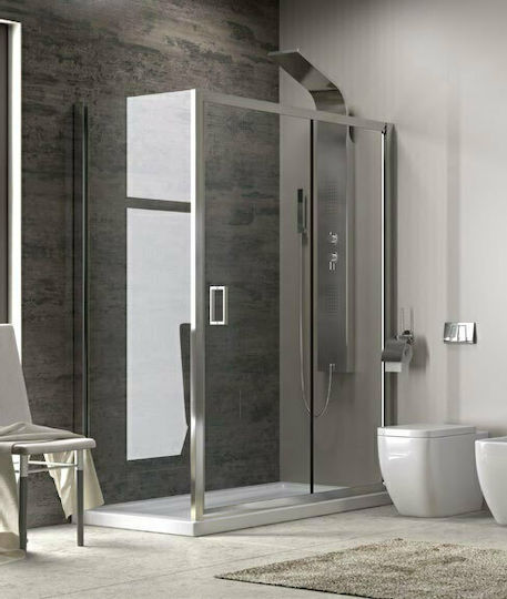 Karag New Flora 500 + New SN-10 Καμπίνα Ντουζιέρας με Συρόμενη Πόρτα 120x80x180cm Clear Glass Karag New Flora 500 + New SN-10 Καμπίνα Ντουζιέρας με Συρόμενη Πόρτα 120x80x180cm Clear Glass