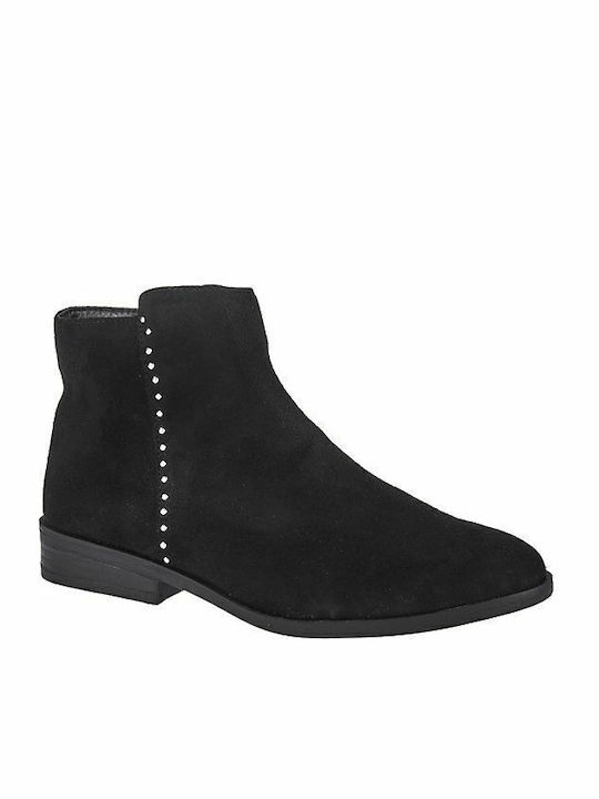 Suede Women's Ankle Boots Black