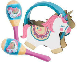 Stephen Joseph Wooden Unicorn Set For Ages 3+