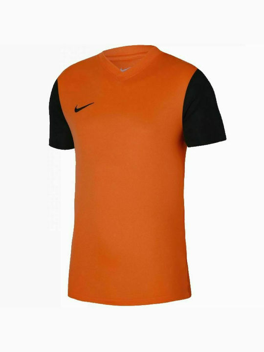 Nike Tiempo Premier II Bărbați T-shirt Sportiv cu Mânecă Scurtă Portocaliu