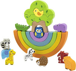 Viga Toys Ουράνιο Τόξο με Ζωάκια & Δέντρο από Ξύλο για 18+ Μηνών