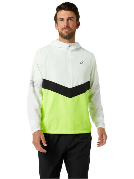 Lite Show Jacket Brilliant White / Hazard Green