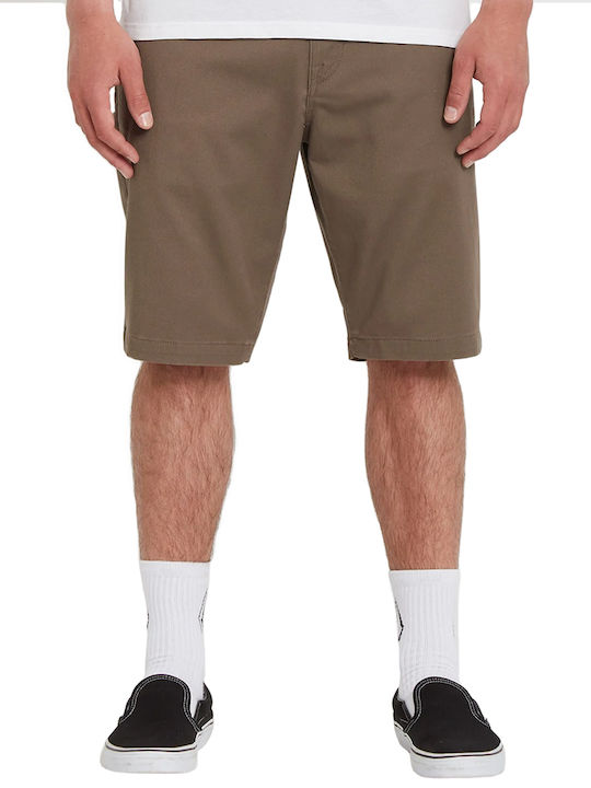 Volcom Frickin Modern Stretch 21 Ανδρική Βερμούδα Chino Mushroom