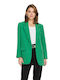 Only Long Women's Waisted Blazer Green