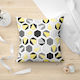 Lino Home Dekorativer Kissenbezug Hexagon aus 100% Baumwolle 201 Yellow 45x45cm.