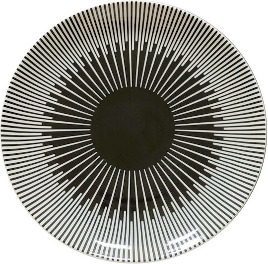 TnS Teller Wüste aus Porzellan Schwarz mit Durchmesser 16cm