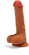 Chisa Novelties X-Men Double Layer Silicone Dildo Realistic Dildo with Balls and Suction Cup Flesh 21cm