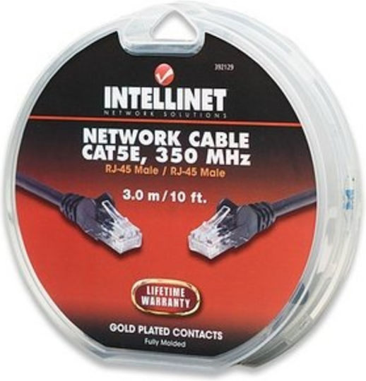 Intellinet U/UTP Cat.5e Ethernet Network Cable 3m Black
