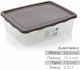 Pasabahce Plastic Lunch Box Brown 2500ml