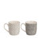 Out of the Blue Mug Ceramic Multicolored 2pcs