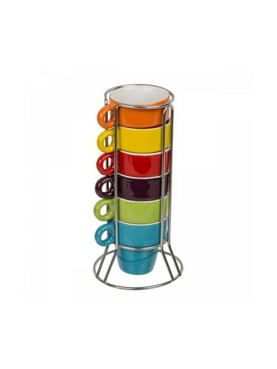 Out of the Blue Ceramic Cup Multicolour 6pcs