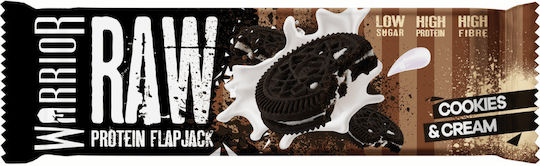 Warrior Raw Protein Flapjack Μπάρα με 20gr Πρωτεΐνης & Γεύση Cookies & Cream 75gr