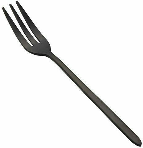 GTSA Cuba Set Gabeln Obst/Dessert Schwarz 14.5cm 12Stück