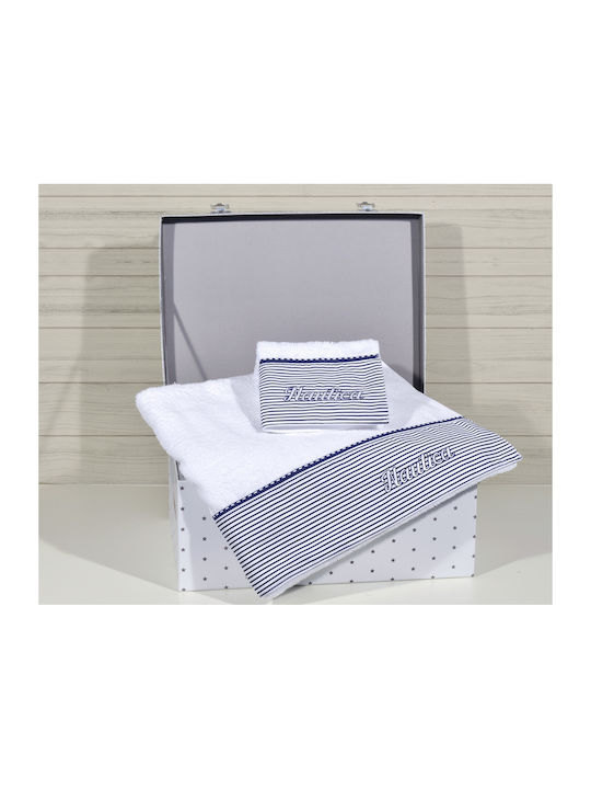 Nautica Σετ Βρεφικές Πετσέτες 2τμχ Μπλε Βάρους 450gr/m² Nautica Σετ Βρεφικές Πετσέτες 2τμχ Μπλε Βάρους 450gr/m²