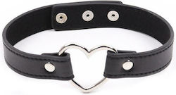 Fetish Addict Adjustable Collar with Heart Shaped Hoop Guler 41.5cm în Culoare Negru Fetish Addict Adjustable Collar with Heart Shaped Hoop Guler 41.5cm în Culoare Negru