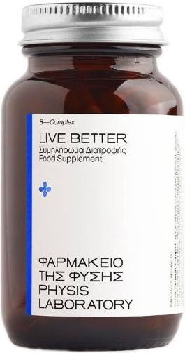 Physis Laboratory Live Better Βιταμίνη για Ενέργεια, Ενίσχυση του Ανοσοποιητικού & το Νευρικό Σύστημα 60 κάψουλες