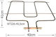 802680 Bottom Replacement Oven Heating Element Compatible with Korting Gorenje 41x40cm