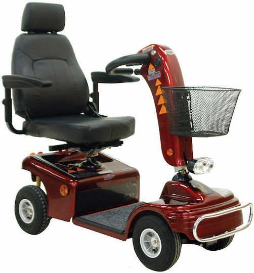 Shoprider Vitorius Scaun Cu Rotile Scooter Scaun Cu Rotile Electric Negru / Roșu 0811144 Roșu