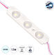 GloboStar LED Modul 12V 1W Kühles Weiß 20 Stück 73707