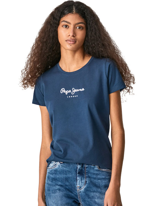 Pepe Jeans Virginia Γυναικείο T-shirt Navy Μπλε