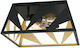 Eglo Tabloncito Μοντέρνα Μεταλλική Πλαφονιέρα Οροφής με Ντουί E27 σε Μαύρο χρώμα 39.5cm