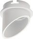 Geyer Round Metallic Ceiling Spot with GU10 Bulb Base White