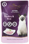 Nuevo Kitten Wet Food for Kittens In Pouch with Poultry / Rice 1pc 85gr