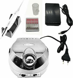 DM-202 Nail Drill Power 65W Silver with Pedal w...