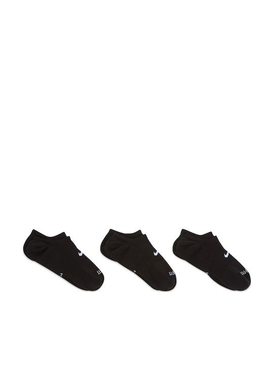 Nike Everyday Plus Cushioned Αθλητικές Κάλτσες Μαύρες 3 Ζεύγη