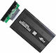 Твърд диск кутия 2.5" SATA III с връзка USB 2.0 в Сив цвят