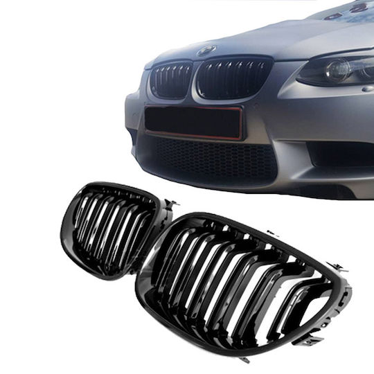 Carner Καρδιές Μάσκας για Bmw 3 E92 /E93 2006-2011 M4 Look Μαύρο Γυαλιστερό