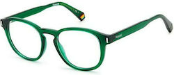 Polaroid Plastic Eyeglass Frame Green PLD D452 1ED