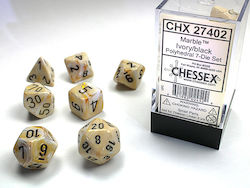 Chessex Dungeons & Dragons Marble Dice Set Ivor...