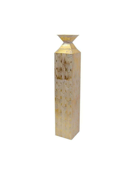 Inart Decorative Vase Gold 15x15x84cm