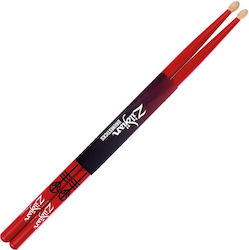 Zildjian Josh Dun Wood Hickory 5A Red Drumsticks Zildjian Josh Dun Wood Hickory 5A Red Drumsticks