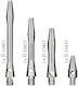 Bull's Simplex Aluminium Shaft Στελέχος για Βελάκια X-Short Silver