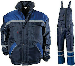 Bultex99 Collins Winter Set Φόρμα Εργασίας με Τιράντες & Ανακλαστικές Ταινίες