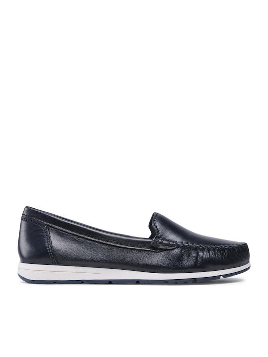 Δερμάτινα Γυναικεία Loafers Navy Antic