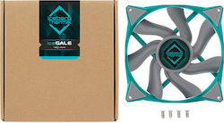 Iceberg Thermal IceGALE 140mm 4-Pin PWM Case Fan Teal