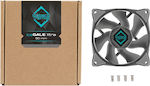 Iceberg Thermal IceGALE Xtra Case Fan 80mm με Σύνδεση 4-Pin PWM Γκρι