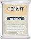 Cernit Metallic Πολυμερικός Πηλός 56gr Silver