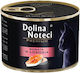 Dolina Noteci Premium Nasses Katzenfutter für Katze in Dose mit Lachs 185gr